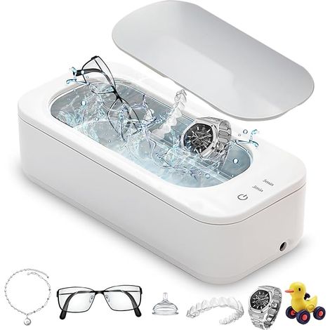 47000 Hz Ultraschallreiniger, Ultraschallreiniger Zur Reinigung Von Brillen, Zahnprothesen, Schmuck, Ringen, Münzen Und Halsketten