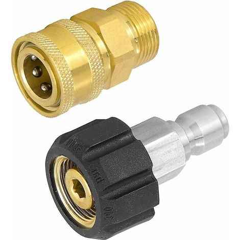 Gartenschlauchadapter, Messing-schlauchanschluss, Wasserhahnadapter Für Garten, Küche, Aquarium, 1 Stück X M22-14 Drehgelenk + Stopfen