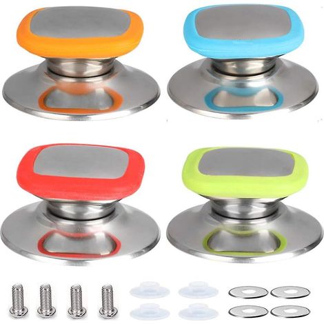 4-teiliges Topfdeckel-set (rot, Blau, Grün, Orange), Topfdeckelknöpfe, Ersatzteile Für Die Küche