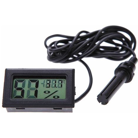 Thermo-hygrometer, Elektronisches Thermo-hygrometer, Thermo-hygrometer In Minimalgröße Mit Digitalanzeige Und Sonde