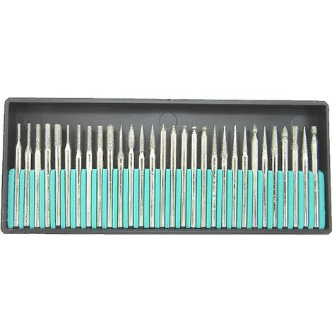 Rotationswerkzeug Mit 3-mm-schaft, Diamantfräser-set, Dremel-diamantfräser-set, Proxxon-multifunktions-bohrer-set