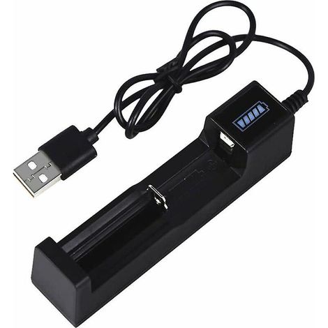 Usb-akkuladegerät, 18650-akkuladegerät, Intelligenter Usb-schnellladeadapter Mit Led-anzeige