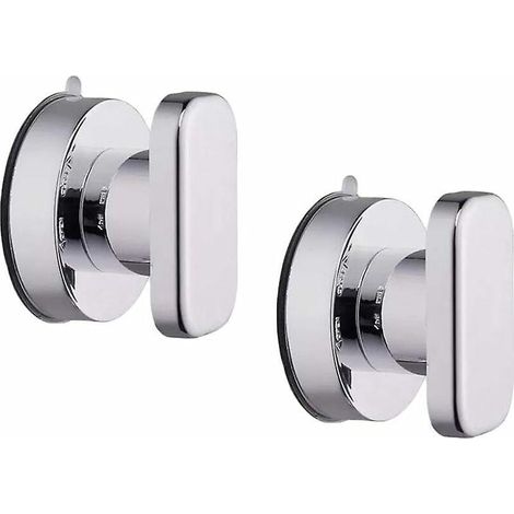 Set Mit 2 Saugnäpfen (65 Mm) Für Türgriffe, Fenstergriffe, Glastüren, Kühlschrankschubladen, Badezimmerschränke Und Glasschubladen.