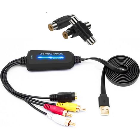 Vhs-digital-konverter – Usb 2.0 1080p-videoaufnahmekarte – Digitalisieren Sie Vhs, Mini Dv, Hi8, Dvd Und Videorecorder