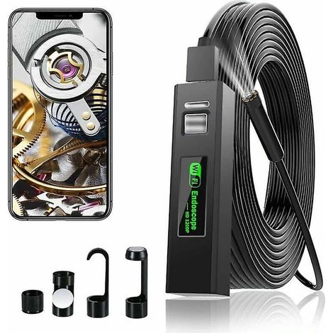 (5 M) Wlan-endoskopkamera, 1200p Hd-rohrinspektionskamera Mit Led-beleuchtung Für Iphone/android/windows/mac/tablet