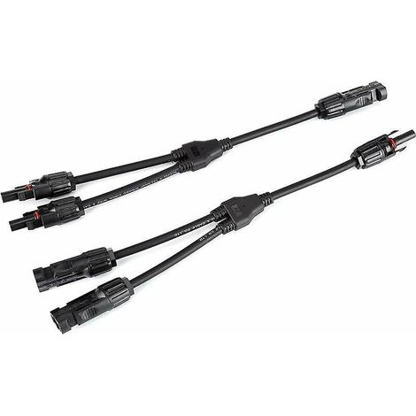 Mc4-y-stecker, 3-wege-stecker, Parallelstecker Für Photovoltaik-solarmodule, Wasserdichter Stecker, 2-in-1-batteriepanel-stecker