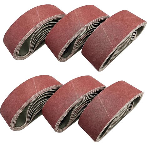 Feihu 10-teiliges Schleifbandset 915 X 100 Mm. Schleifband Zum Polieren Von Metall Und Holz. Geeignet Für Bandschleifer Und Handschleifer (körnung 80).