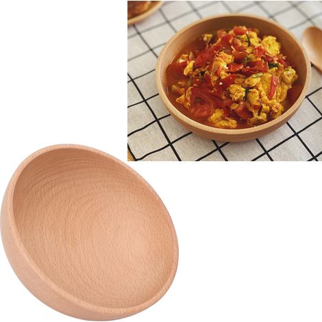 Schale Aus Buchenholz Für Salat, Obst, Müsli – 15 X 4,5 Cm – Umweltfreundlich Und Praktisch