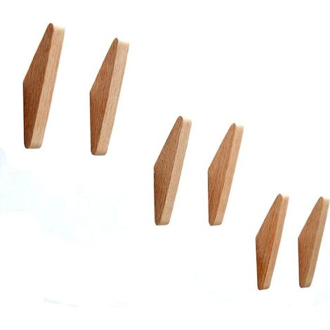 Wandhaken Aus Eiche, 14,2 X 4,4 X 2,1 Cm, Minimalistisches Design, Für Badezimmerhandtücher, Wandaufbewahrungsaccessoire.