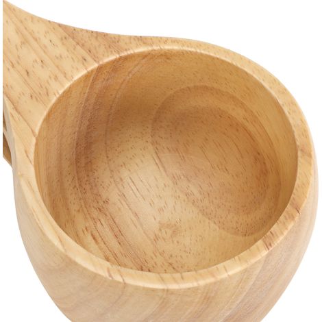 Tragbarer Kaffeebecher Aus Holz Mit Henkel, Ideal Für Milch Und Tee, Küchenaccessoire Für Zuhause.