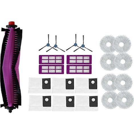 23 Pour J15 Pro Ultra Sweeping Machine Accessoires Main Side Brosse Serpillière Filtre Dust Bags