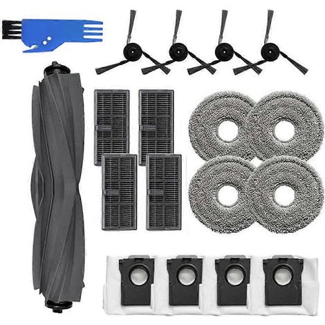 18 Pour P50 Pro/p50 Ultra Sweeping Machine Accessoires Main Side Brosse Serpillière Filtre Dust Bags