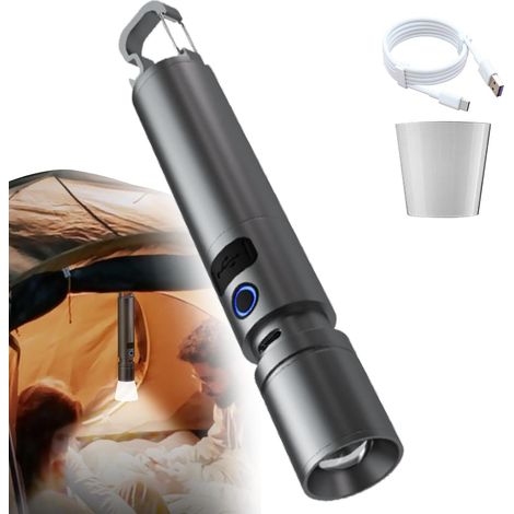 Brightest Flashlight, High Lumen Led Flashlight, Rechargeable Portable Brightest Flashlight For Outdoor Use, Perfect For Emergencies, Camping Trips, And All Your Adventure Needs