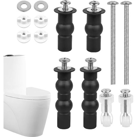 Toilet Seat Screws, Toilet Seat Screws Replacement, Toilet Seat Bolts, Toilet Lid Hinge, Sturdy Replacement Kit, Non-slip Screws Set, Toilet Seat Fittings, For Toilet Seat Fittings