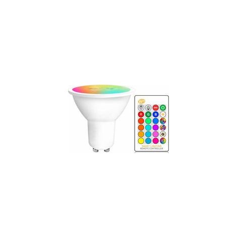Rgb+warm White 2700k Dimmable Led Spot Light Bulb With Color Changing 12 Bands With Remote Control Suitable For Recessed Wall, Track And Ceiling Lights [energy Class A++]