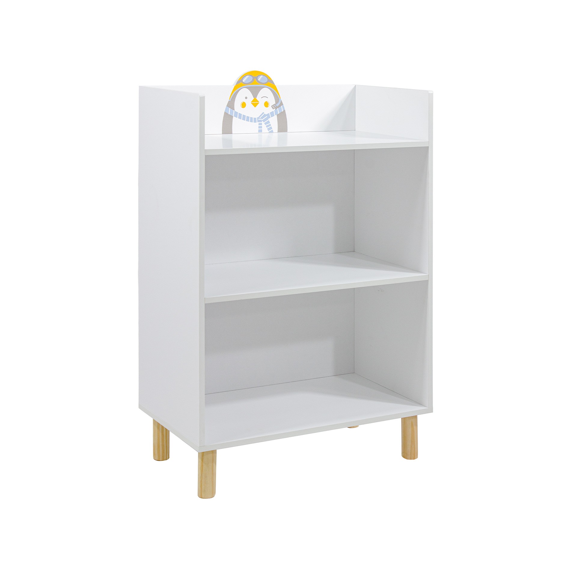 Kinderbücherregal Mobili Rebecca Kimo 86x55x30 Cm Mdf Kiefer Weiß