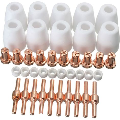 40 Verbrauchsmaterialien Für Plasmaschneidbrenner Pt-31, Lg-40 Und Cut-40 (50)