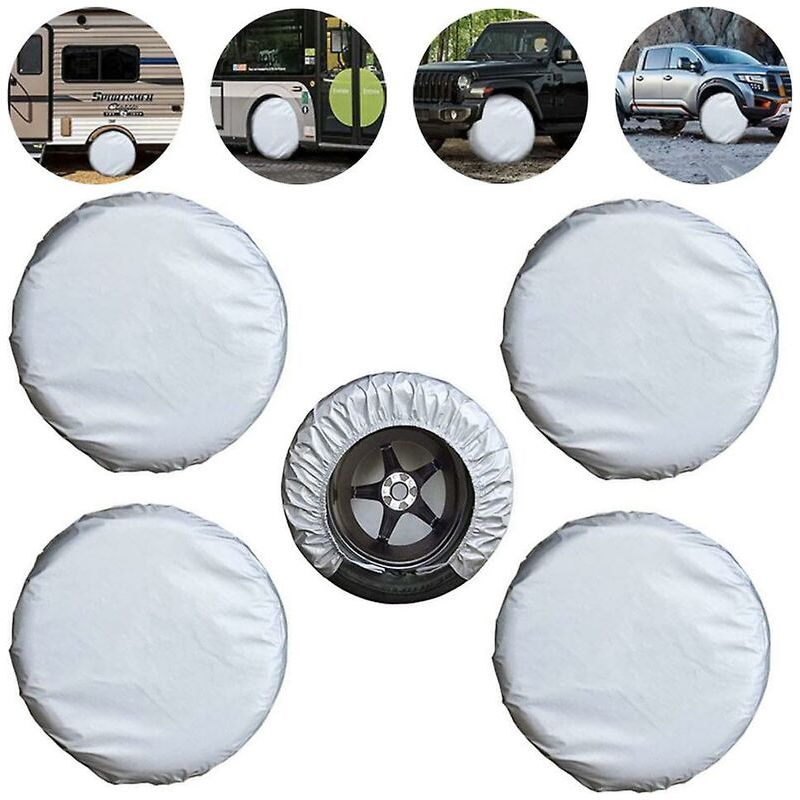 4-teiliges Set Universeller, Wasserdichter Reifenabdeckungen – Sonnenschutz – 24–26 Zoll