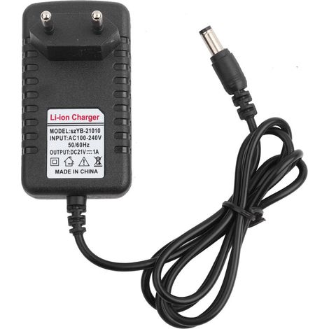 Netzteil Mit Dickem Kupferkern Für Lithium-ionen-akkus (21 V/1 A), 5,5 X 2,5 Mm Anschluss, Eu-stecker