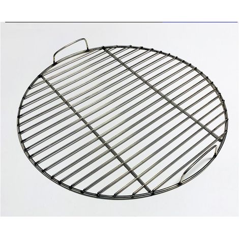 Runder Grillrost Aus Edelstahl 304 Mit Grillzange, 40 Cm Durchmesser. Grillzubehör.