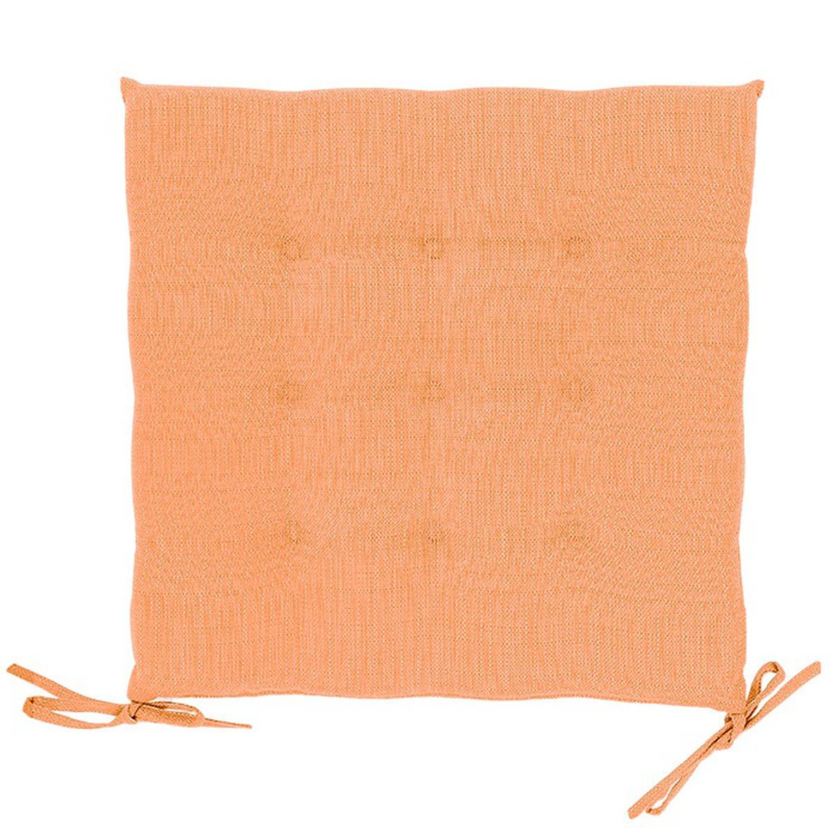 Lemetex Unique Living® Deko-kissen Chairpad Bliss Outdoor 40 Cm X 40 Cm X 3 Cm Orange