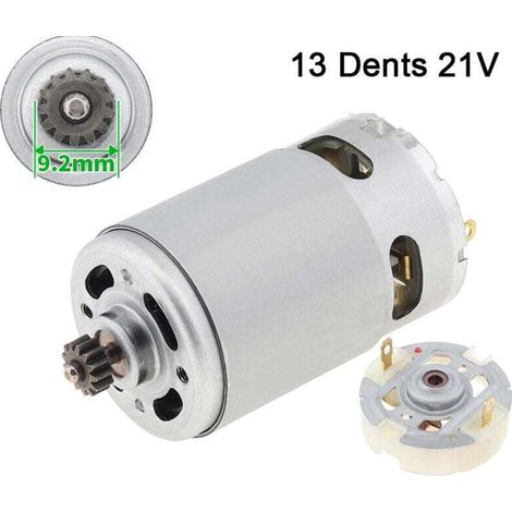 Zweigeschwindigkeits-dc-motor Rs550 Mit 13 Zähnen – Bürstenmotor – 21 V, Inklusive Servicebürstenhalter