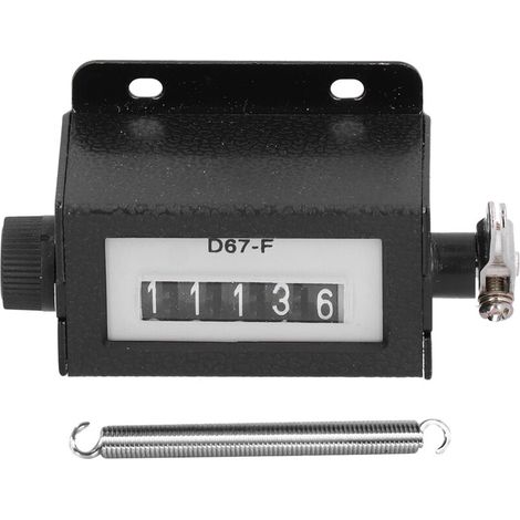 Mechanischer 5-stelliger Zählzähler Aus Metall, 2 Stück, Manuell Rückstellbar, Manueller Betrieb Von 0 Bis 99999, Zählung D67-f