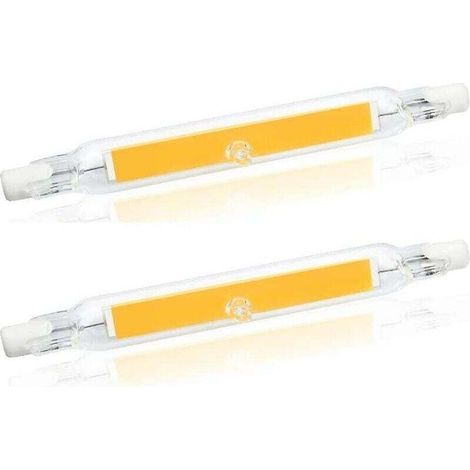 Ampoule Led R7s 78 Mm, 5 W, Blanc Chaud 3 000 K, Cob Linéaire, Remplace Les Ampoules Halogènes 40 W Et 50 W, Lot De 2.