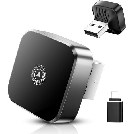 Kabelloser Carplay-adapter 2026 Und Kabelloser Auto-adapter Für Android, Automatische Wiederverbindung, Plug & Play, Wi-fi 2,4 G + 5 G, Usb C/a, Kompatibel Mit I-os 10+ Und Android 11+, Mini