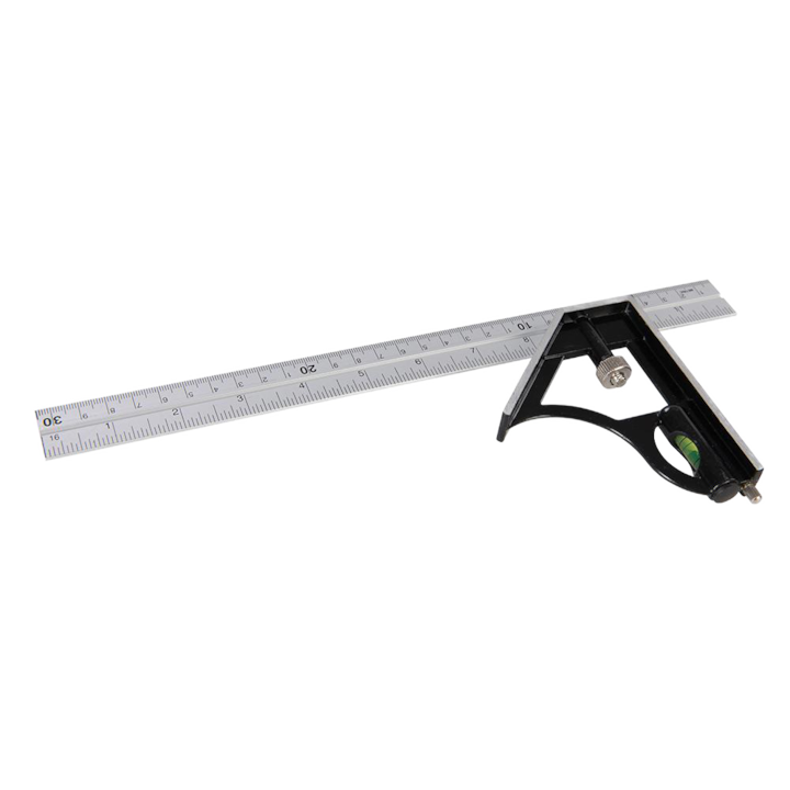 300 Mm Quadrat, 3-in-1, Aluminiumlineal, Wasserwaage, Metrisch Und Imperial, Aufgabe