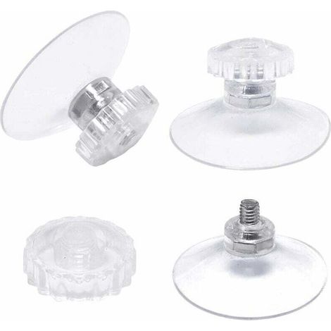 30-teiliges Saugnapf-set Mit Gewinde Und Gerändelten Muttern, Ø 45 Mm, Transparent, Für Auto, Camping, Fenster, Sonnenschutz