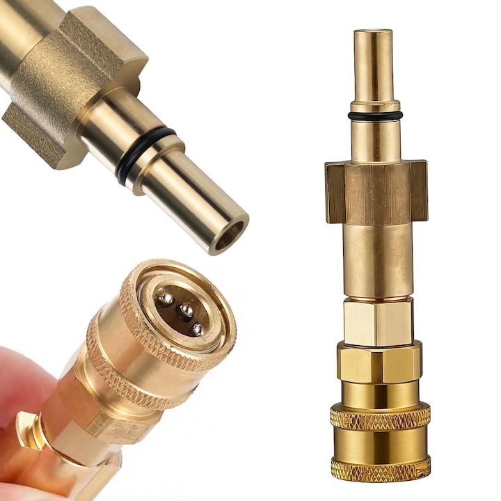 Rosfix-hochdruckreinigeradapter, 1/4", Kompatibel Mit Bosch, Black & Decker, Makita Und Stanley, Gold