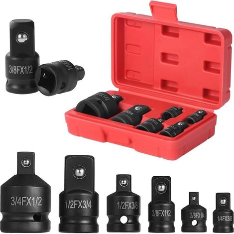 6-teiliger Reduzieradapter Für Schlagnüsse, Satz Schlagnuss-adapter, Schlagadapter-konverter