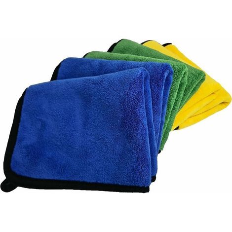 Chiffon-mikrofaser Für Autos, 6er-set Zur Pflege, Zum Polieren, Trocknen Und Reinigen Von Innen- Und Außenbereich Des Fahrzeugs, Ultraabsorbierend, Kratzfrei, Multifunktional Einsetzbar, Für Fenster,