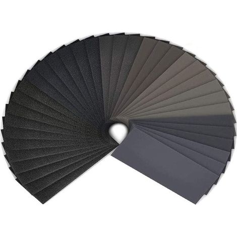 Schleifpapier, 120 Bis 5000 Körnung Nass-/trockenschleifpapier 9 X 3,6 Zoll, Zum Polieren Von Metall, Holz Und Autos Verwendet (42 Blatt)