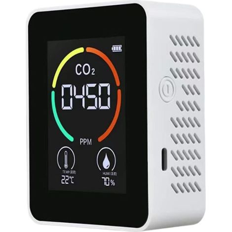 Co2-detektor, Temperatur- Und Feuchtigkeitsdetektor, Lufttest, Kohlendioxid-monitor, Temperatur-monitor
