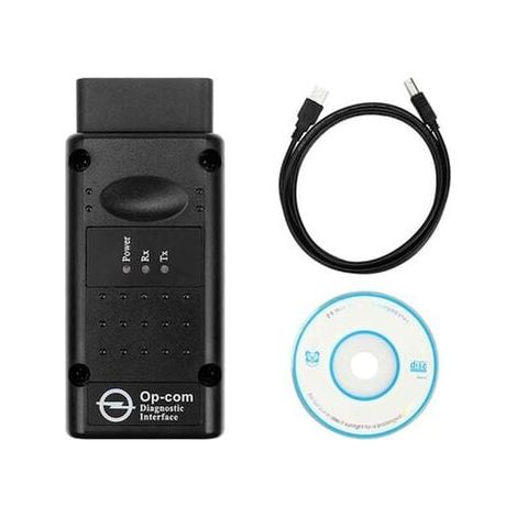 Interface-diagnosegerät, Auto Opcom 2012v Can Obd2 Oper Firmware V1.99, Usb, Schwarz