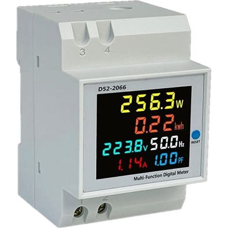 Stromzähler, 40-300v, 100a, Led, Weiß