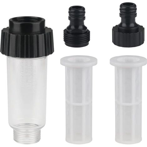 Wasserfilter Filter Für Hochdruckreiniger Gartenpumpe Filterschlauch Bewässerung Mit Wasseranschluss 3/4",1 Verbinder,2 Gewindefilter Für Hochdruckreiniger Gartenpumpe
