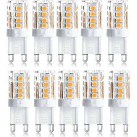 Set Aus 10 Led-strahlern, Dekorative Led-leuchte, G9-led-lampe, 5 W Warmweiß Kaltweiß, Energiesparende Led-lampen, Ersatz-halogenlampe, Ac 230 V Nicht Dimmbar