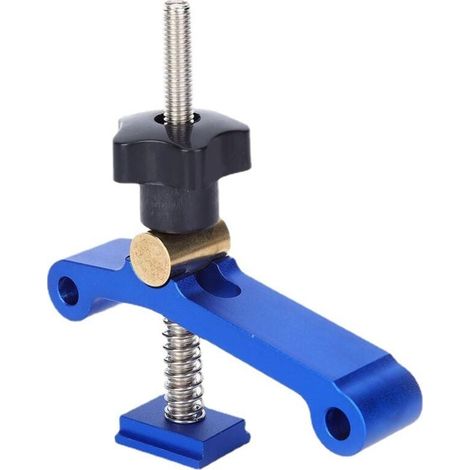 T-förmige Halteklammern Aus Aluminium, 6-3/8 Zoll Lang X 1-1/4 Zoll Breit Für Holzarbeiten Und Klemmen – Hochfestes Aluminiumlegierung 6063 – Feinstrahl-anodisierung – Farbe Blau