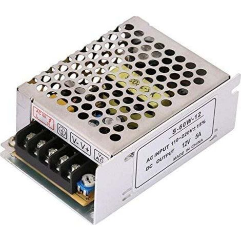 5a 60w Schaltnetzteil Für Cctv, Radio Und It-projekte, Wechselstrom-netzteil, Eingang 110v - 220v Ac Auf Ausgang 12v Dc