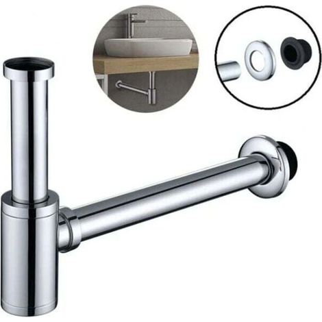 Siphon Für Waschbecken Aus Edelstahl, Verstellbare Höhe, Set Für Becken Und Waschbecken G1-1/4