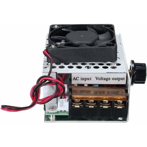 Elektronischer Hochleistungs-scr-spannungsregler, 220 V Ac, 4000 W, Thermostat Mit Lüftergeschwindigkeitssteuerung Und Schalter