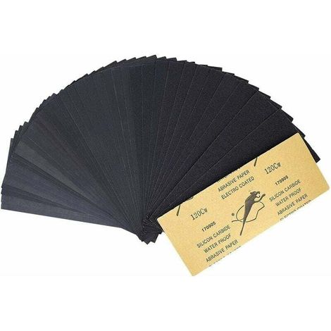 45 Stück Schleifpapier, Körnung 80 Bis 3000, Nass- Und Trockenschleifpapier, Schleifblätter Zum Polieren Von Autos, Metall, Kunststoff, Möbeln Und Holz, 9 X 3,6 Zoll