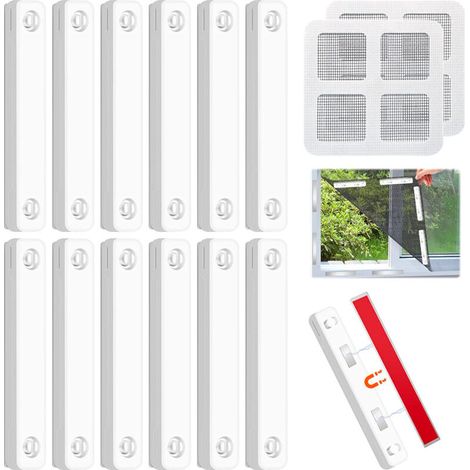 12 Stück Magnete Für Fliegengitterfenster, Starke Magnete Zur Befestigung Von Magnetischen Fliegengittern, Weiß