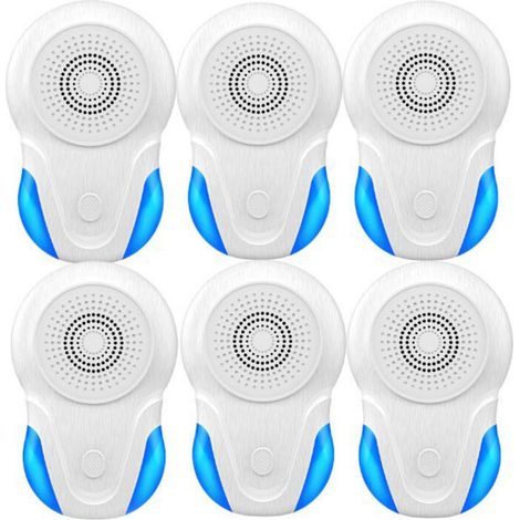6er-pack Ultraschall-repeller Für Innenräume Gegen Schädlinge Wie Kakerlaken, Nagetiere, Mäuse, Wanzen Und Spinnen. Parasitenabwehrgerät