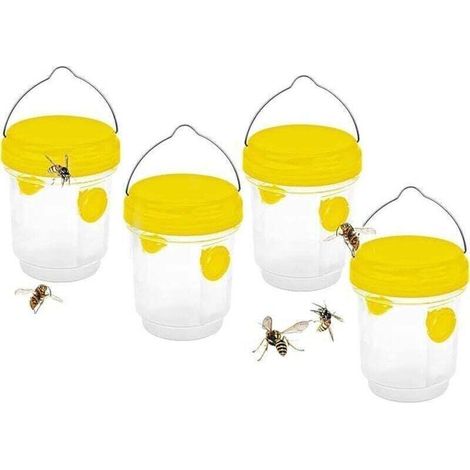 Asiatische Hornissenfalle, Hängende Außenfalle Für Wespen Und Hornissen, Set Fallen Für Plastikflaschen Zur Innenanwendung, Mücken-, Fliegen- Und Fruchtfliegenfalle, 4 Stück