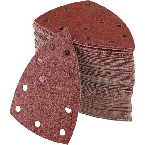 100er-pack Schleifpapier Für Schleifmaschinen, 105 Mm X 152 Mm, Körnung P40/60/80/120/180/240/400, Dreieck-schleifblätter Passend Für Bosch Psm 100a, Psm 160, Psm 200 Aes, Psm 18, Pda 180, Psm 160 A
