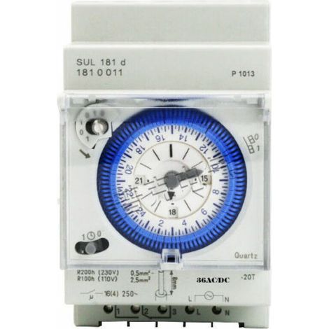 Minuterie Analogique Avec Moteur Synchrone Et Programme Journalier, Minuterie, 12vac/dc